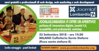 Innovazione digitale, Joomla! 4.0, accessibilità, corsi: Joomla!Lombardia vi offre un Aperitivo!