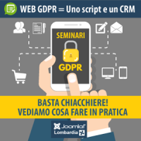 WEB GDPR = Uno script e un CRM